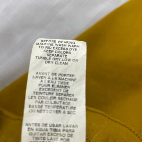 Karen Kane Mustard Yellow Skinny Pants Size 12 Made in USA Stretchy - Picture 5 of 15